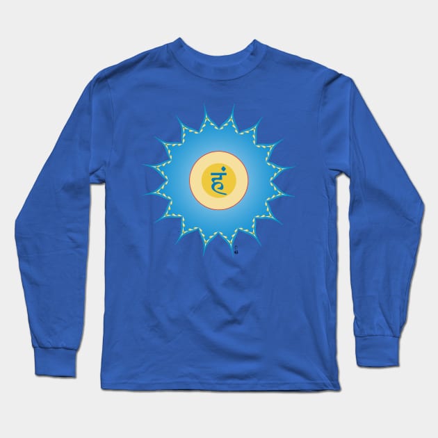 Vishudda chakra Long Sleeve T-Shirt by HagalArt